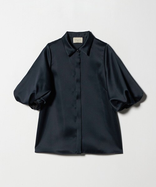UNITED ARROWS（ユナイテッドアローズ）の「サテン バルーン ブラウス‐ウォッシャブル‐（シャツ/ブラウス・レディース・ブラック/ネイビー・FREE）」の10枚目の写真