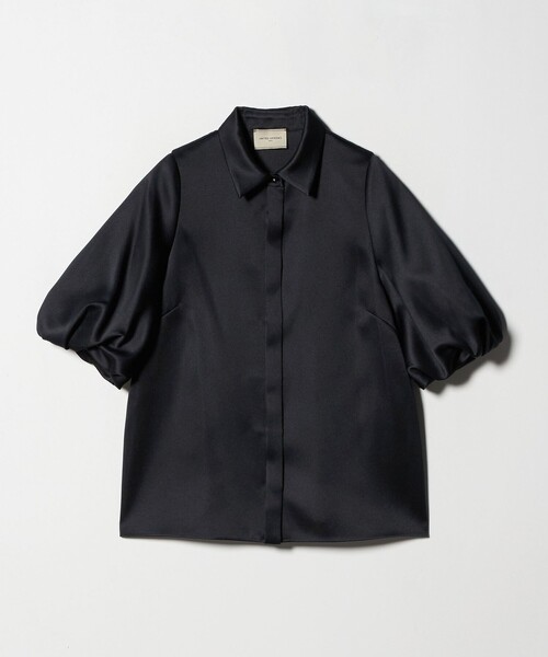 UNITED ARROWS（ユナイテッドアローズ）の「サテン バルーン ブラウス‐ウォッシャブル‐（シャツ/ブラウス・レディース・ブラック/ネイビー・FREE）」の17枚目の写真