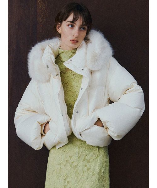 フードファーショートダウンコート（ダウンジャケット/コート）｜FRAY