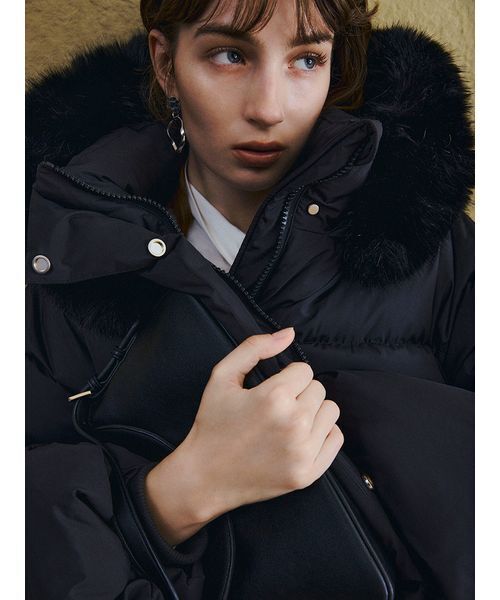 フードファーショートダウンコート（ダウンジャケット/コート）｜FRAY