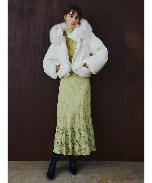 フードファーショートダウンコート（ダウンジャケット/コート）｜FRAY