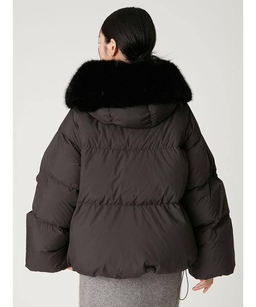 FREY フレイ ファー/フード付ダウン サイズ0 FREY フレイ ファー/フード付ダウン サイズ0