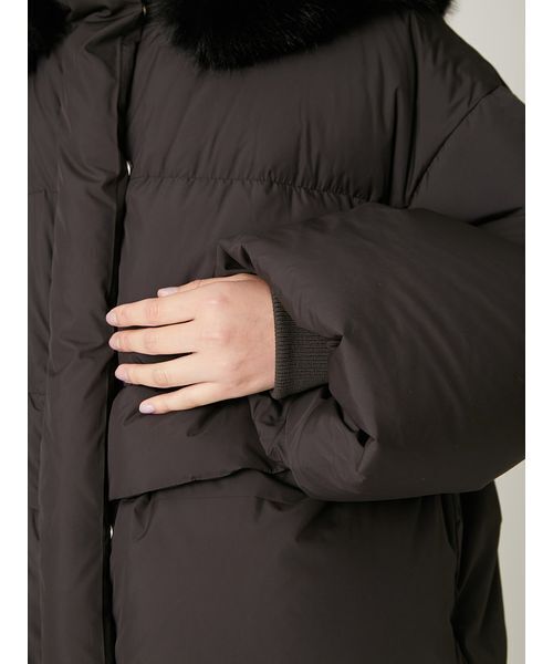 FRAY I.D（フレイアイディー）の「フードファーショートダウンコート