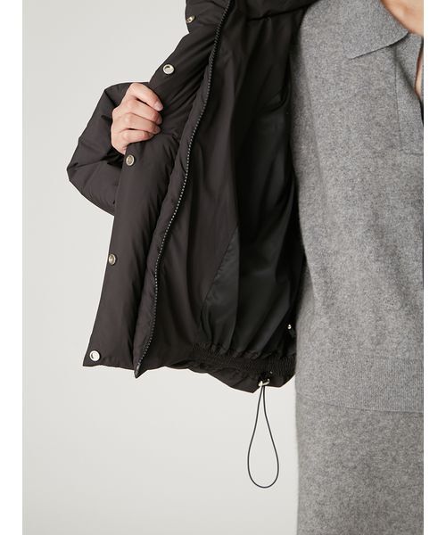 セール】フードファーショートダウンコート（ダウンジャケット/コート