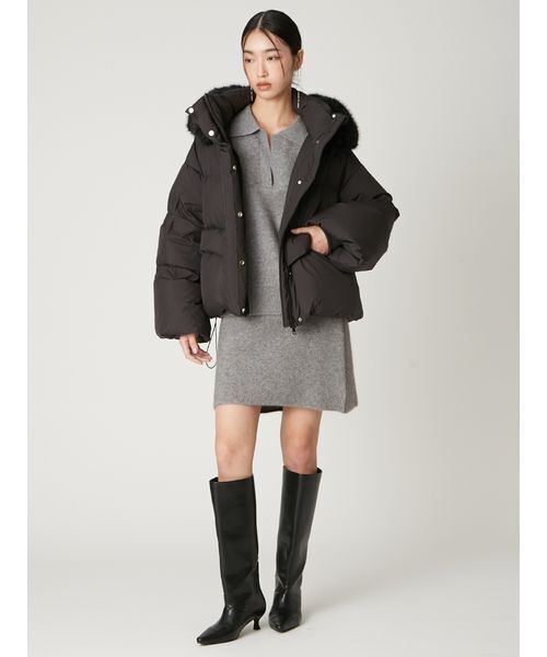 フードファーショートダウンコート（ダウンジャケット/コート）｜FRAY
