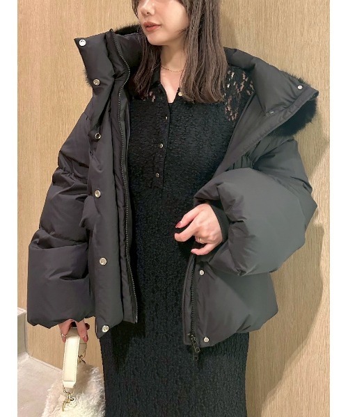 フードファーショートダウンコート（ダウンジャケット/コート）｜FRAY