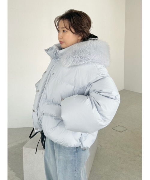 フードショートダウンコート FRAY I.D 234 フードファーショートダウンコート（ダウンジャケット/コート）｜FRAY