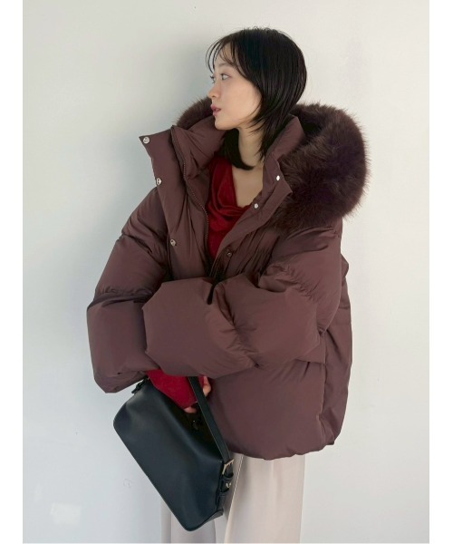 フードファーショートダウンコート（ダウンジャケット/コート）｜FRAY