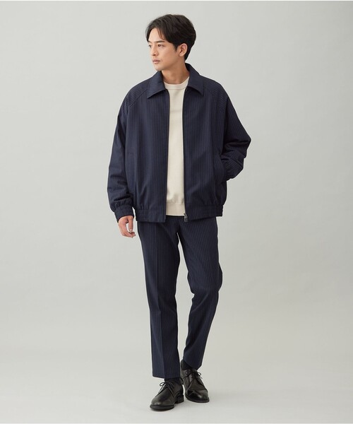UNFILO(アンフィーロ)の「FLANNEL TOUCH 中綿ブルゾン(ブルゾン・メンズ・グレー系/ネイビー系1/ブラック系・X-LARGE/LARGE/MEDIUM/SMALL)」の7枚目の写真