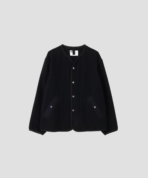 MHL.(エムエイチエル)の「SOFT WOOL FLEECE(ブルゾン・メンズ・ブラック/カーキ・LARGE/MEDIUM/SMALL)」の4枚目の写真
