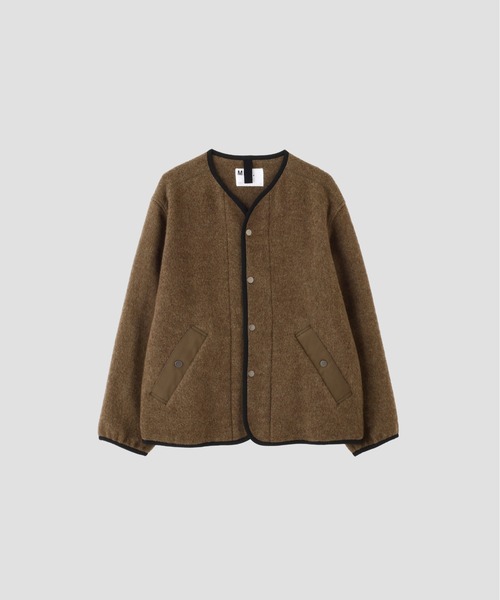 MHL.（エムエイチエル）の「SOFT WOOL FLEECE（ブルゾン・メンズ・ブラック/カーキ・LARGE/MEDIUM/SMALL）」の10枚目の写真