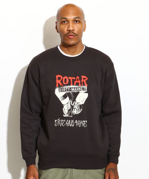 ROTAR（ローター）の「DIRTY MARKET SWEAT（スウェット・メンズ・ヘザーグレー/スミクロ/サンドベージュ・SMALL/MEDIUM/LARGE/X-LARGE）」の6枚目の写真