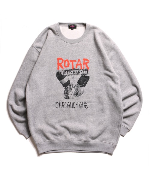 ROTAR（ローター）の「DIRTY MARKET SWEAT（スウェット・メンズ・ヘザーグレー/スミクロ/サンドベージュ・SMALL/MEDIUM/LARGE/X-LARGE）」の7枚目の写真