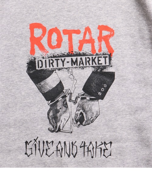 ROTAR（ローター）の「DIRTY MARKET SWEAT（スウェット・メンズ・ヘザーグレー/スミクロ/サンドベージュ・SMALL/MEDIUM/LARGE/X-LARGE）」の10枚目の写真