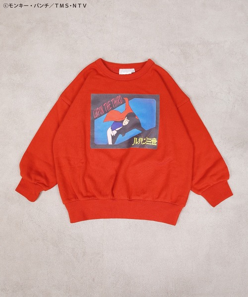MARKEY'S(マーキーズ)の「【ルパン三世】別注プリントトレーナー(スウェット・キッズ・ブラック/チャコール/レッド/ブラウン/エメラルド/オフホワイト・150/140/120/110/100/90/80/130)」の6枚目の写真