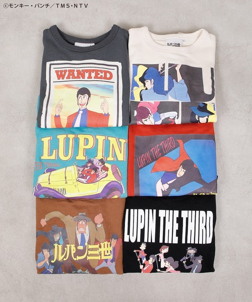 MARKEY'S(マーキーズ)の「【ルパン三世】別注プリントトレーナー(スウェット・キッズ・ブラック/チャコール/レッド/ブラウン/エメラルド/オフホワイト・150/140/120/110/100/90/80/130)」の7枚目の写真