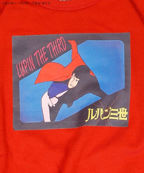 MARKEY'S(マーキーズ)の「【ルパン三世】別注プリントトレーナー(スウェット・キッズ・ブラック/チャコール/レッド/ブラウン/エメラルド/オフホワイト・150/140/120/110/100/90/80/130)」の17枚目の写真