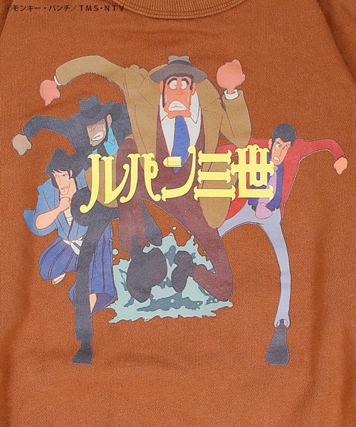 MARKEY'S(マーキーズ)の「【ルパン三世】別注プリントトレーナー(スウェット・キッズ・ブラック/チャコール/レッド/ブラウン/エメラルド/オフホワイト・150/140/120/110/100/90/80/130)」の18枚目の写真