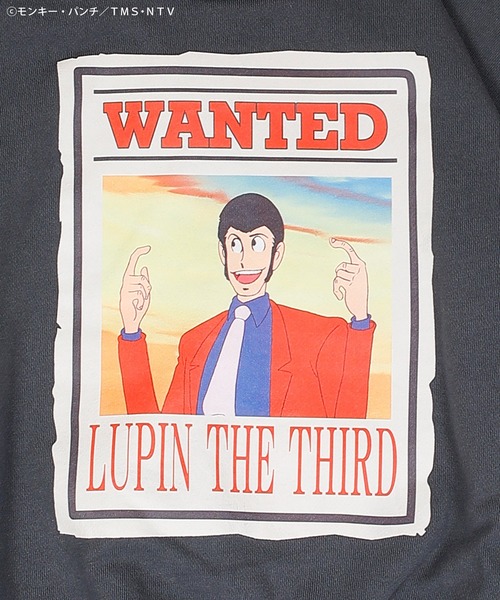 MARKEY'S(マーキーズ)の「【ルパン三世】別注プリントトレーナー(スウェット・キッズ・ブラック/チャコール/レッド/ブラウン/エメラルド/オフホワイト・150/140/120/110/100/90/80/130)」の10枚目の写真