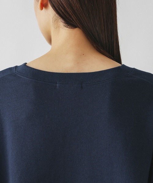 GLOBAL WORK（グローバルワーク）の「リメイク風プリントスウェット長袖/599626（Tシャツ/カットソー・レディース・ライトグレー/ダークグレー/ネイビー・FREE）」の8枚目の写真