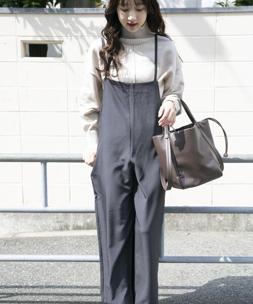 ITEMS URBANRESEARCH(アイテムズ アーバンリサーチ)の「ルーズサロペット(サロペット/オーバーオール・レディース・チャコールグレー/ブラウン・FREE)」の18枚目の写真