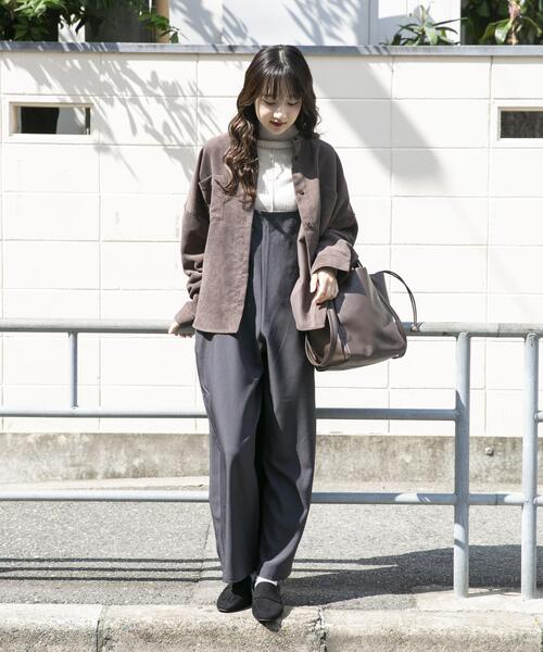 ITEMS URBANRESEARCH(アイテムズ アーバンリサーチ)の「ルーズサロペット(サロペット/オーバーオール・レディース・チャコールグレー/ブラウン・FREE)」の15枚目の写真