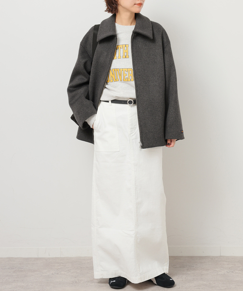 JOURNAL STANDARD relume（ジャーナルスタンダード　レリューム）の「スーパーファインビーバージップショート（その他アウター・レディース・チャコールグレー・FREE）」の3枚目の写真