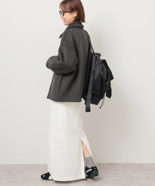 JOURNAL STANDARD relume（ジャーナルスタンダード　レリューム）の「スーパーファインビーバージップショート（その他アウター・レディース・チャコールグレー・FREE）」の4枚目の写真