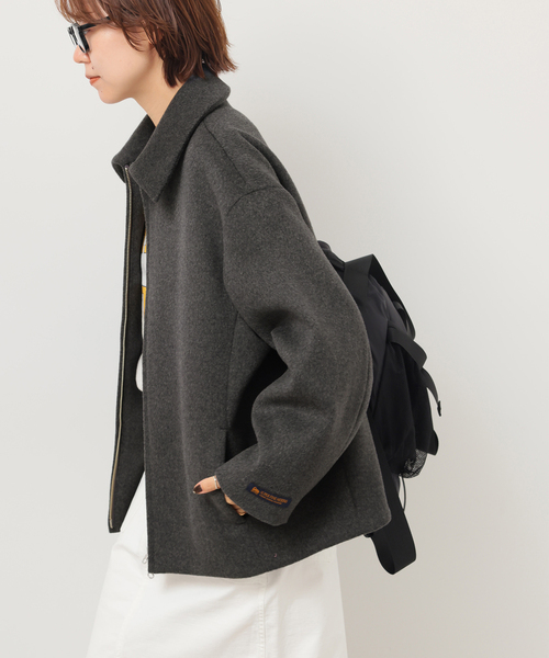 JOURNAL STANDARD relume（ジャーナルスタンダード　レリューム）の「スーパーファインビーバージップショート（その他アウター・レディース・チャコールグレー・FREE）」の8枚目の写真