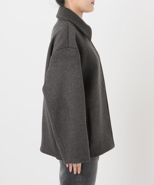 JOURNAL STANDARD relume（ジャーナルスタンダード　レリューム）の「スーパーファインビーバージップショート（その他アウター・レディース・チャコールグレー・FREE）」の10枚目の写真