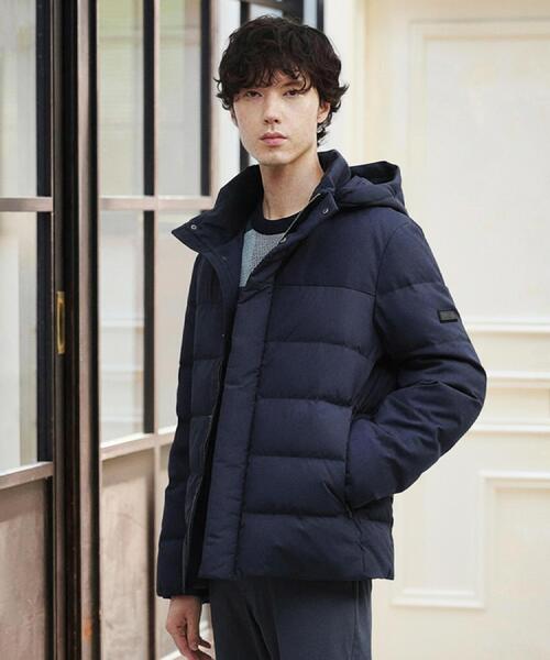 TAKEO KIKUCHI（タケオキクチ）の「カラーコンビ ダウンブルゾン（ダウンジャケット/コート・メンズ・ブラック系4/ブラウン系その他2/ネイビー系4/ブラウン系その他6/ブラック系1・04/03/02/01）」の5枚目の写真