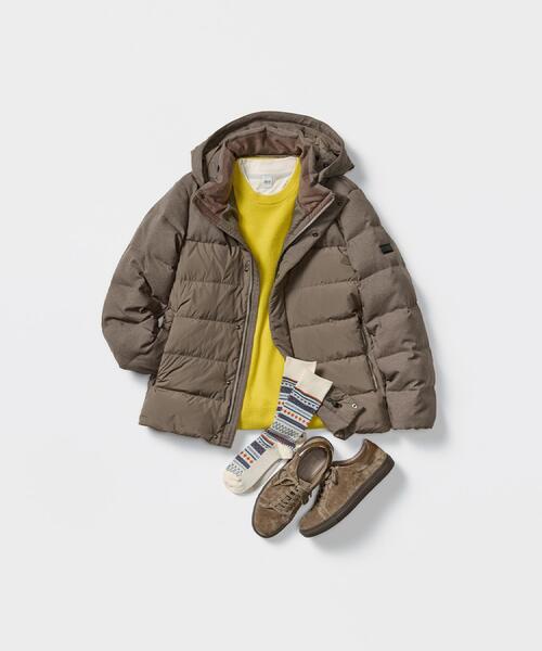 TAKEO KIKUCHI（タケオキクチ）の「カラーコンビ ダウンブルゾン（ダウンジャケット/コート・メンズ・ブラック系4/ブラウン系その他2/ネイビー系4/ブラウン系その他6/ブラック系1・04/03/02/01）」の7枚目の写真