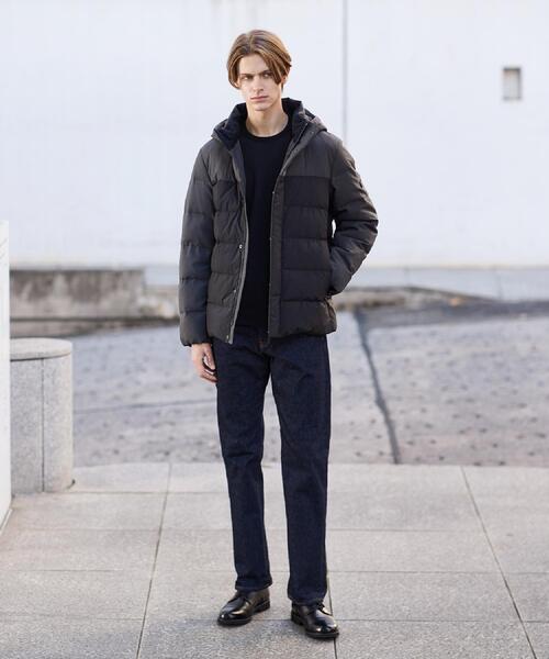 TAKEO KIKUCHI（タケオキクチ）の「カラーコンビ ダウンブルゾン（ダウンジャケット/コート・メンズ・ブラック系4/ブラウン系その他2/ネイビー系4/ブラウン系その他6/ブラック系1・04/03/02/01）」の9枚目の写真