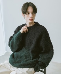 RAGEBLUE | グラデーション/ブークレ起毛クルーネックニット(ニット/セーター)