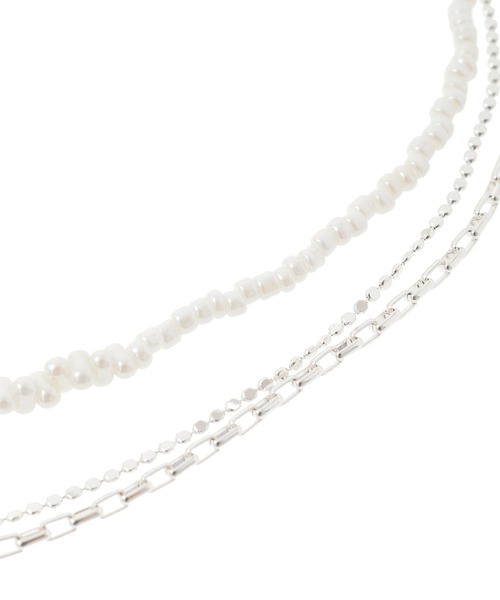 Green Parks(グリーンパークス)の「every walk.3WAYパールMIXネックレス(ネックレス・レディース・シルバー/ゴールド・FREE)」の5枚目の写真