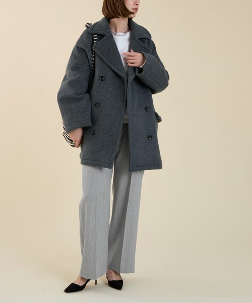 marmors（マルモア）の「【marmors】P-coat（ピーコート・レディース・グレー/ライトベージュ/ネイビー・36）」の20枚目の写真