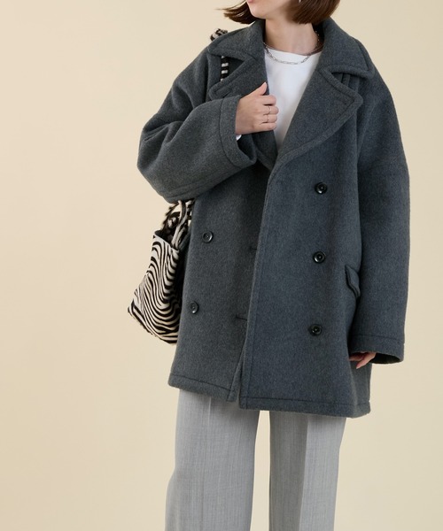 marmors（マルモア）の「【marmors】P-coat（ピーコート・レディース・グレー/ライトベージュ/ネイビー・36）」の21枚目の写真