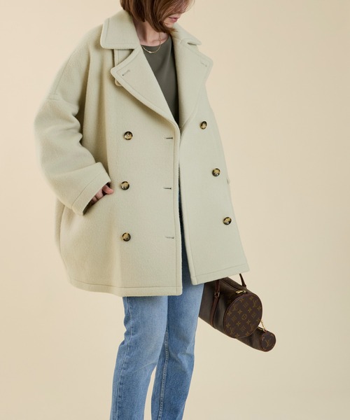 marmors（マルモア）の「【marmors】P-coat（ピーコート・レディース・グレー/ライトベージュ/ネイビー・36）」の22枚目の写真