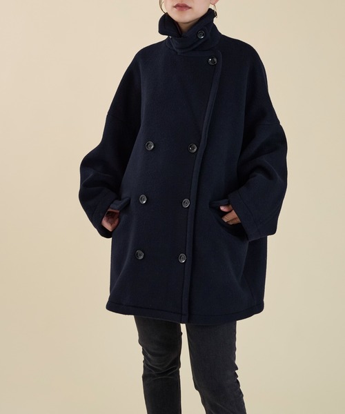 marmors（マルモア）の「【marmors】P-coat（ピーコート・レディース・グレー/ライトベージュ/ネイビー・36）」の5枚目の写真