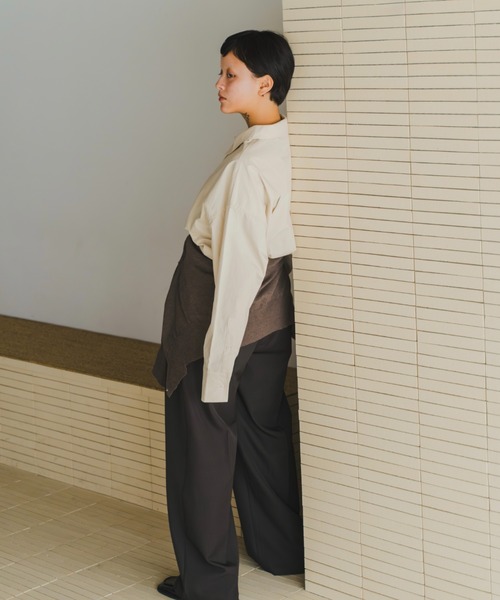 lit（リット）の「Pocket Over Shirt（シャツ/ブラウス・レディース・アイボリー/チェック/ブラウン/ピンク・FREE）」の7枚目の写真