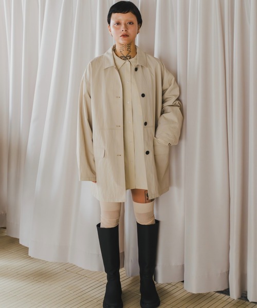 lit（リット）の「Pocket Over Shirt（シャツ/ブラウス・レディース・アイボリー/チェック/ブラウン/ピンク・FREE）」の9枚目の写真