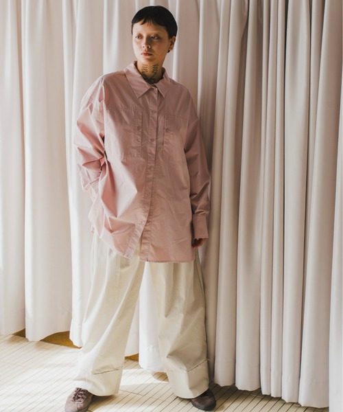 lit（リット）の「Pocket Over Shirt（シャツ/ブラウス・レディース・アイボリー/チェック/ブラウン/ピンク・FREE）」の19枚目の写真