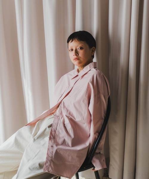 lit（リット）の「Pocket Over Shirt（シャツ/ブラウス・レディース・アイボリー/チェック/ブラウン/ピンク・FREE）」の21枚目の写真