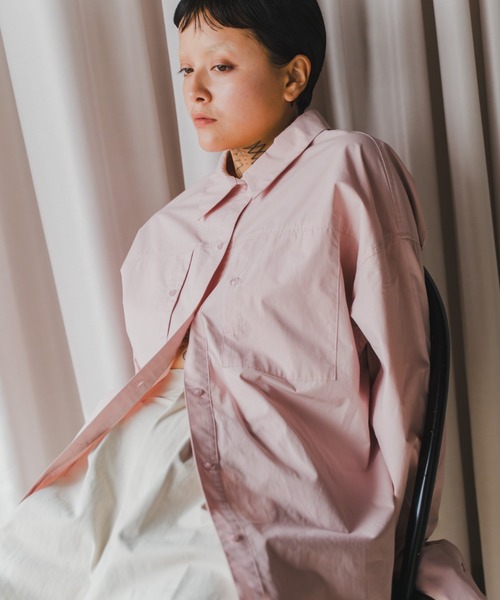 lit（リット）の「Pocket Over Shirt（シャツ/ブラウス・レディース・アイボリー/チェック/ブラウン/ピンク・FREE）」の17枚目の写真