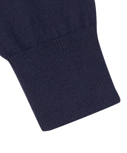 TOKYO SHIRTS（トウキョウシャツ）の「もちもち フリルネック プルオーバー（ニット/セーター・レディース・ネイビー/ブルー/グレー・M/L/LL）」の13枚目の写真