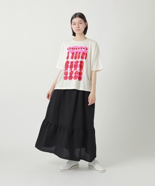 Plantation(プランテーション)の「アポT / カットソー / (O)(Tシャツ/カットソー・レディース・ホワイト/ベージュ/ライトグレー・L size/M size)」の3枚目の写真