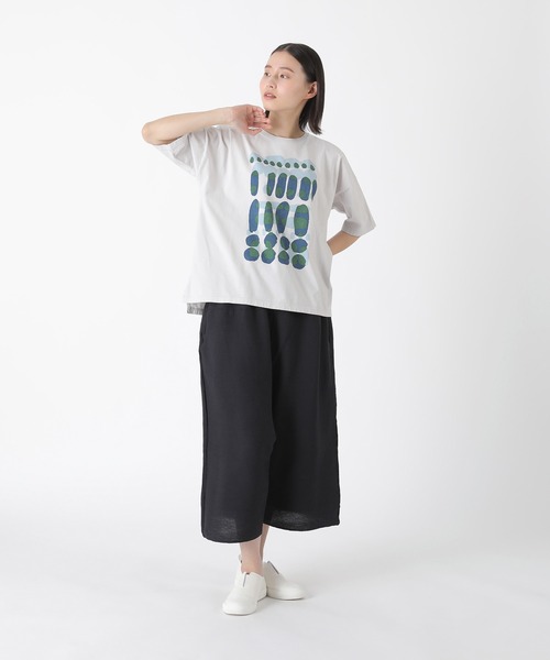 Plantation(プランテーション)の「アポT / カットソー / (O)(Tシャツ/カットソー・レディース・ホワイト/ベージュ/ライトグレー・L size/M size)」の7枚目の写真
