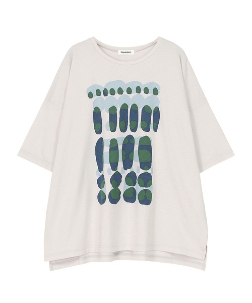Plantation(プランテーション)の「アポT / カットソー / (O)(Tシャツ/カットソー・レディース・ホワイト/ベージュ/ライトグレー・L size/M size)」の10枚目の写真