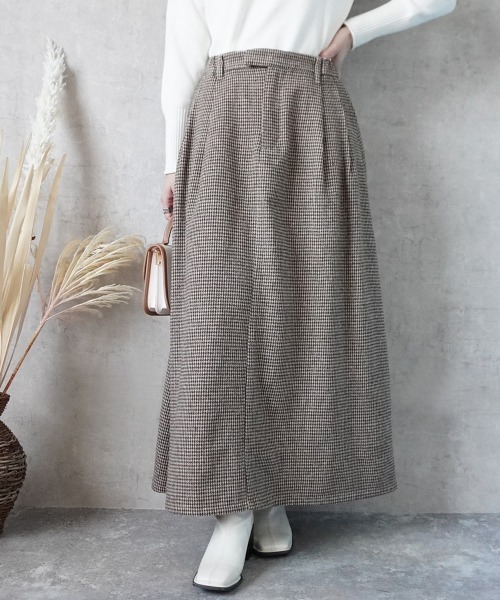 Emma（SELECT LEVERY）（エマ セレクトリベリー）の「ライトメルトンロングスカート（スカート・レディース・レッド系その他/ブラウン系その他/ブラック系その他2/ブラウン系その他2/ブラック系その他・LARGE/X-LARGE/MEDIUM/SMALL）」の4枚目の写真