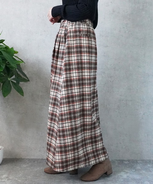 Emma（SELECT LEVERY）（エマ セレクトリベリー）の「ライトメルトンロングスカート（スカート・レディース・レッド系その他/ブラウン系その他/ブラック系その他2/ブラウン系その他2/ブラック系その他・LARGE/X-LARGE/MEDIUM/SMALL）」の21枚目の写真